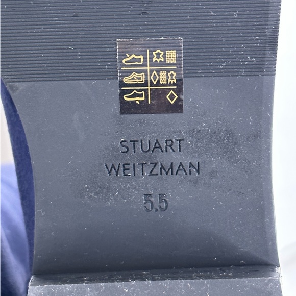 NWOB STUART WEITZMAN Greer City Boot 5050 Stretch Knee high, Navy, SUEDE, Sz 5.5 - Picture 4 of 13